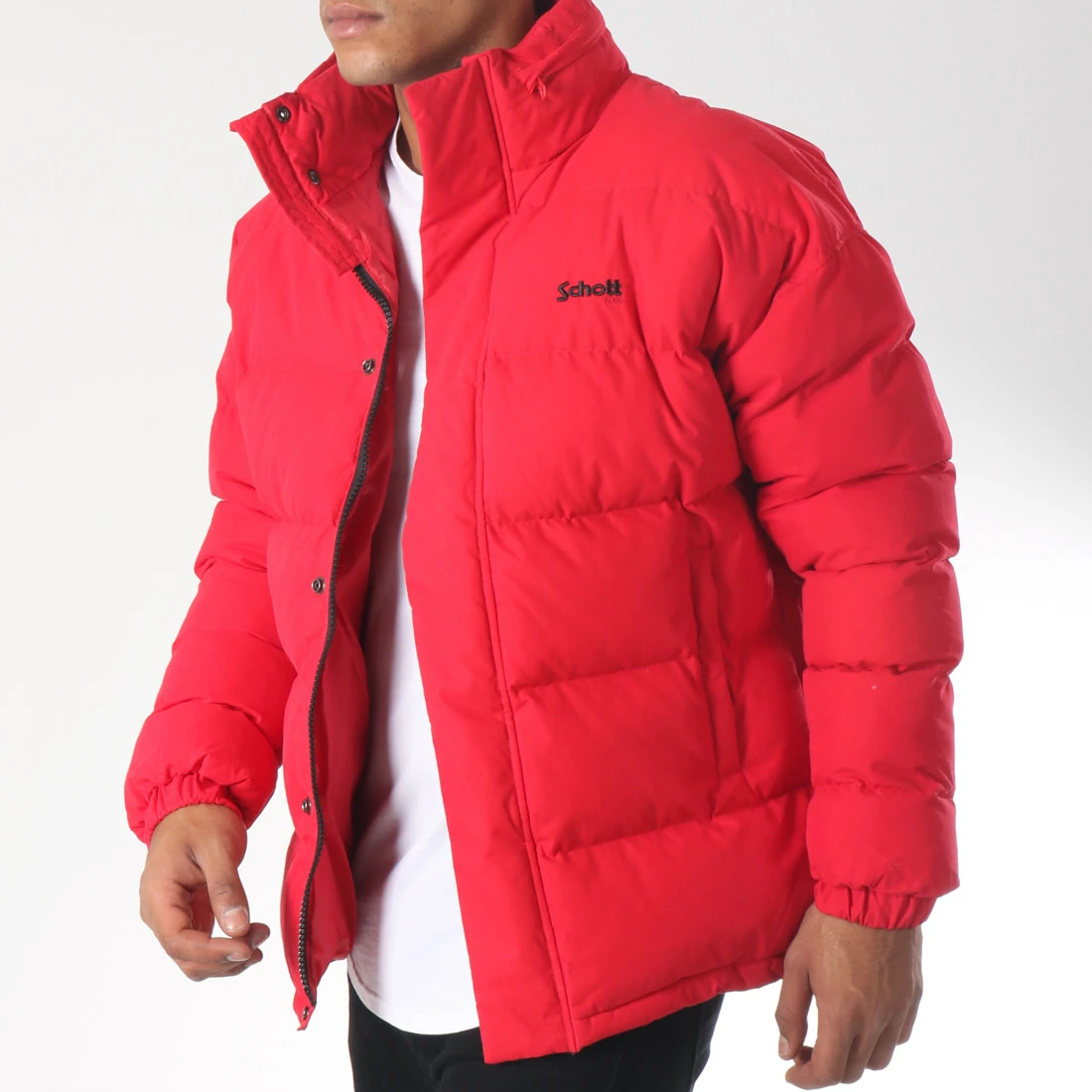 Promo 🥰 Doudoune Nebraska Rouge de Schott NYC ❤️ 3 Promo 🥰 Doudoune Nebraska Rouge de Schott NYC ❤️