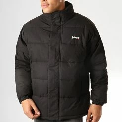 Vente flash ⭐ Doudoune Nebraska Noir de Schott NYC 🎉