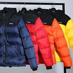 Tout neuf ⌛ Doudoune Capuche Utah 2 Jaune de Schott NYC 👍 -Schott NYC Soldes schott nyc 227719 UTAH2 YELLOW 20211001T151854 05