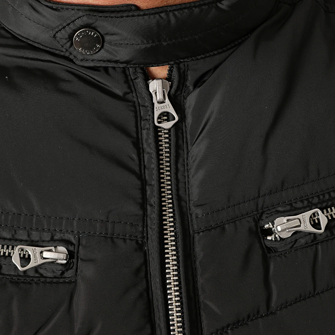 Nouveau ✔️ Veste Biker Daytona Noir de Schott NYC 🤩 4 Nouveau ✔️ Veste Biker Daytona Noir de Schott NYC 🤩 – Image 2