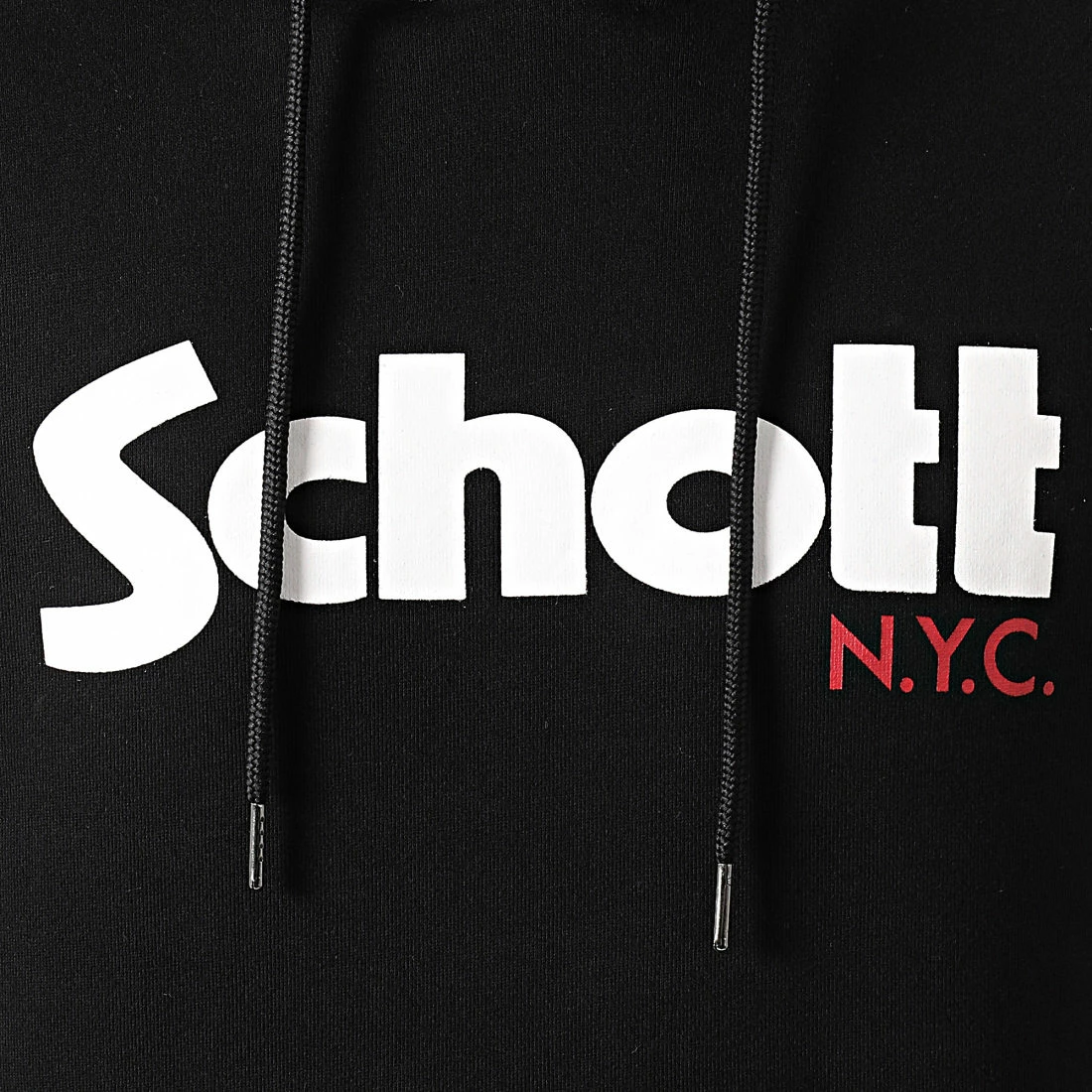 Promo ❤️ Sweat Capuche SWHOOD Noir de Schott NYC ✔️ 4 Promo ❤️ Sweat Capuche SWHOOD Noir de Schott NYC ✔️ – Image 2