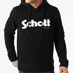 Promo ❤️ Sweat Capuche SWHOOD Noir de Schott NYC ✔️ 8 Promo ❤️ Sweat Capuche SWHOOD Noir de Schott NYC ✔️ -Schott NYC Soldes schott nyc 247081 SWHOOD BLACK 20210119T160145 03