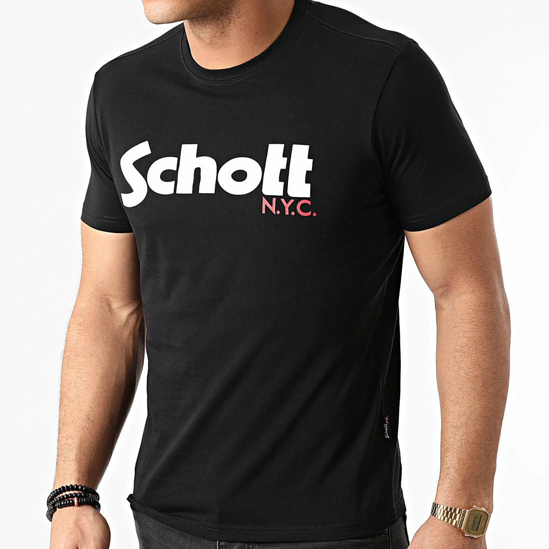 Nouveau 🔥 Tee 👕 Shirt TSLOGO Noir de Schott NYC 😉 3 Nouveau 🔥 Tee 👕 Shirt TSLOGO Noir de Schott NYC 😉