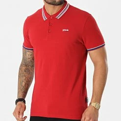 Nouveau 🎉 Polo Manches Courtes Henry Rouge de Schott NYC 🧨