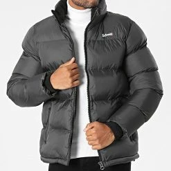 Sortie ⭐ Doudoune Idaho Gris Anthracite de Schott NYC 🛒