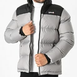 Les meilleures critiques de 🌟 Doudoune Capuche Utah Gris Noir de Schott NYC ✔️