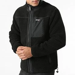 Tout neuf 🎉 Veste Zippée Polaire SWWADE1 Noir de Schott NYC 🛒 -Schott NYC Soldes schott nyc 286471 SWWADE1 BLACK 20211005T160308 03