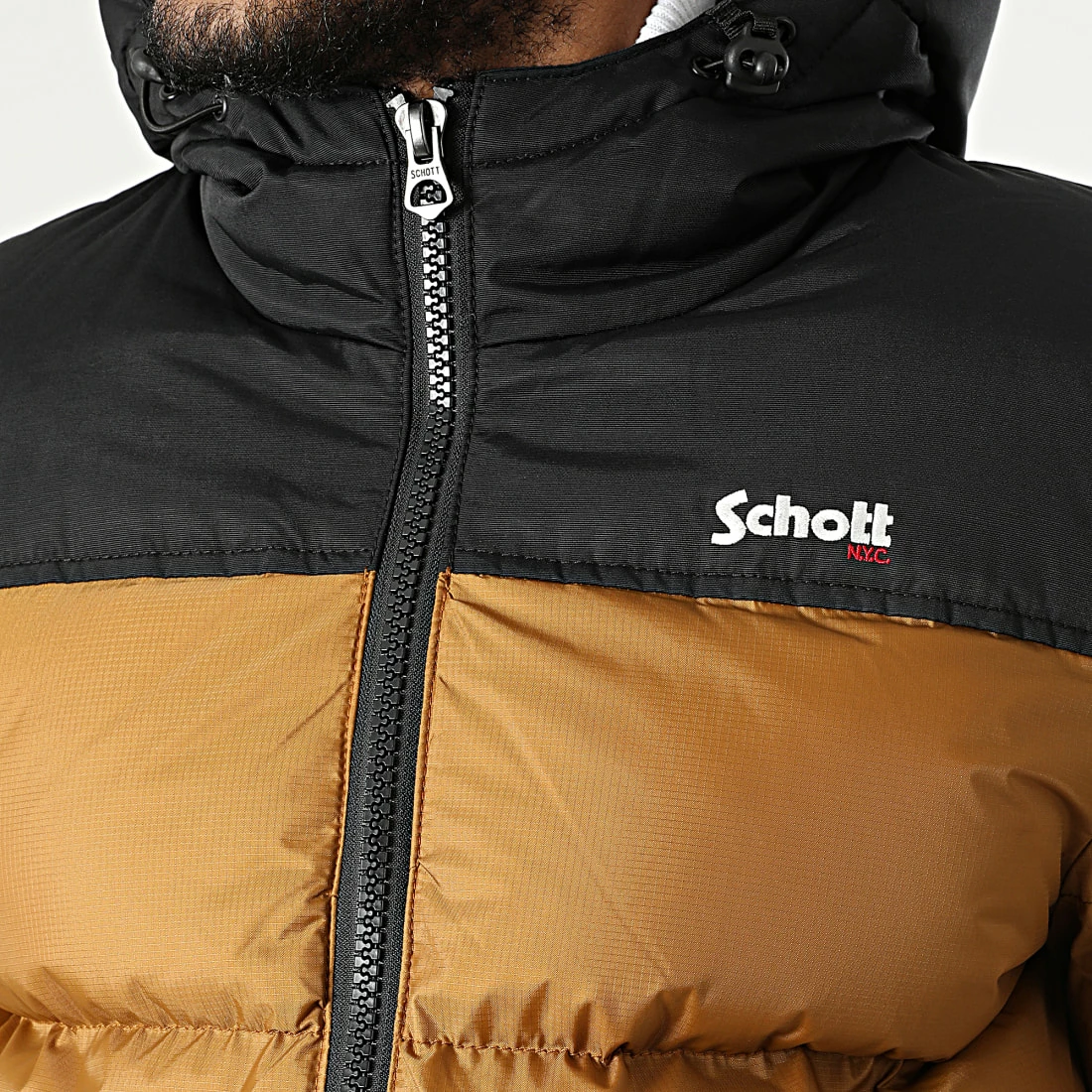 Offres ⌛ Doudoune Capuche Utah 2 Camel de Schott NYC ⌛ 4 Offres ⌛ Doudoune Capuche Utah 2 Camel de Schott NYC ⌛ – Image 2