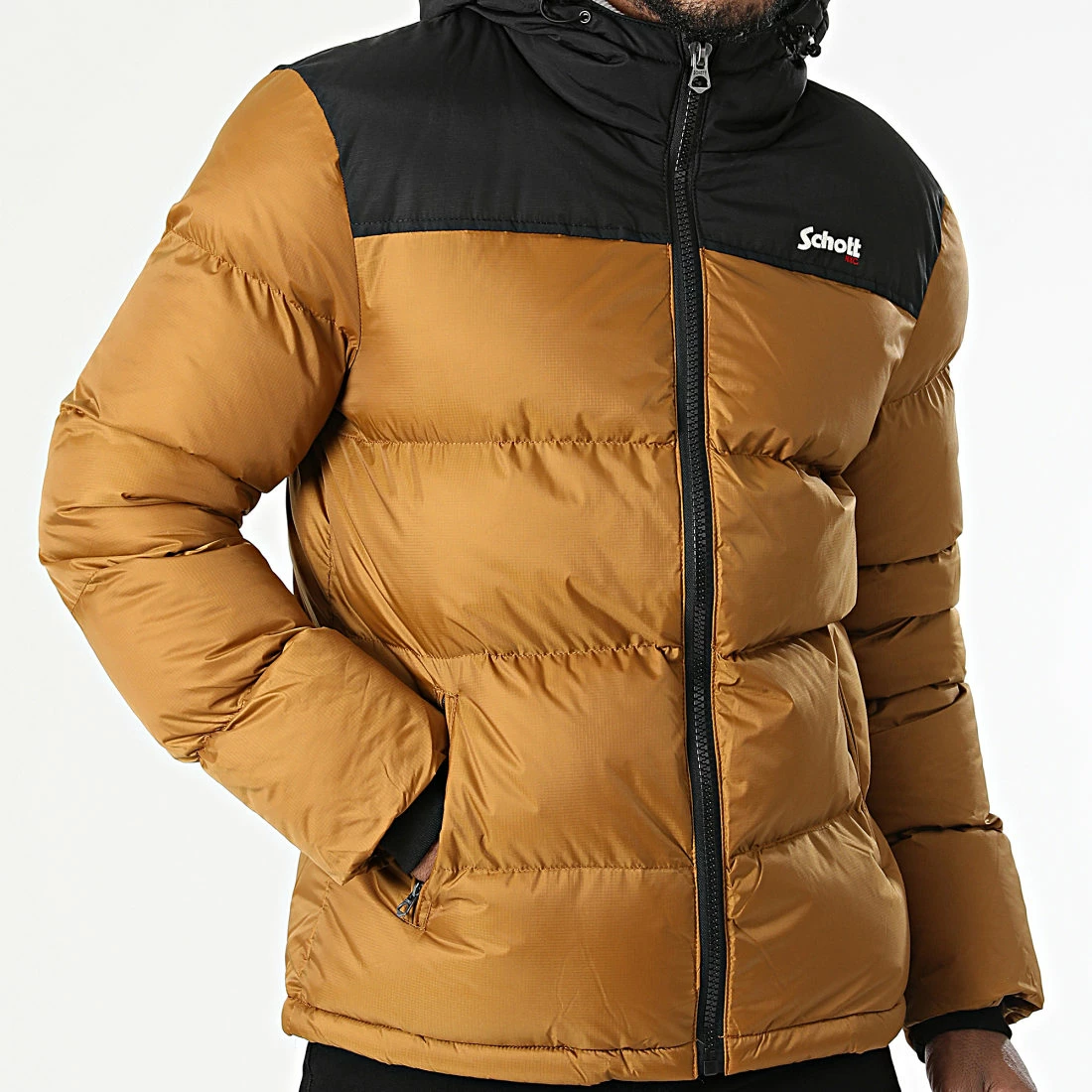 Offres ⌛ Doudoune Capuche Utah 2 Camel de Schott NYC ⌛ 5 Offres ⌛ Doudoune Capuche Utah 2 Camel de Schott NYC ⌛ – Image 3
