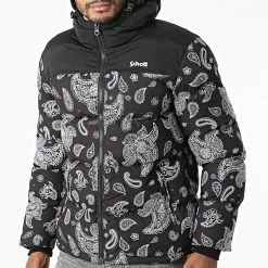 Meilleure vente ❤️ Doudoune Capuche Utah 2 Noir Bandana de Schott NYC 🥰 8 Meilleure vente ❤️ Doudoune Capuche Utah 2 Noir Bandana de Schott NYC 🥰 -Schott NYC Soldes schott nyc 292348 UTAH2 BLACK BANDANA 20211124T150143 03