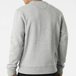 Budget 💯 Sweat Crewneck SWCREW Gris Chiné de Schott NYC ✨ -Schott NYC Soldes schott nyc 298045 SWCREW HEAT GREY 20220124T162339 04