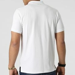 Acheter ❤️ Polo Manches Courtes Milton Blanc de Schott NYC 🤩 -Schott NYC Soldes schott nyc 298047 PSMILTON WHITE NAVY 20220125T160442 04