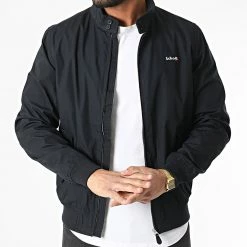 Meilleur prix 👏 Veste Zippée CABL1220RAY Bleu Marine de Schott NYC 💯 -Schott NYC Soldes schott nyc 302237 CABL1220 NAVY 20220210T143053 03