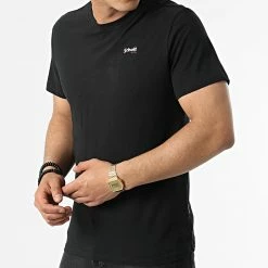 Meilleure affaire ⌛ Tee 👚 Shirt Logo Casual Noir de Schott NYC 🔔 -Schott NYC Soldes schott nyc 314131 TSLOGOCASUAL BLACK 20220422T100419 03