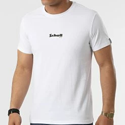 Meilleure vente 😉 Lot De 2 Tee 👕 Shirts Logo 2 Blanc Bleu Marine de Schott NYC 🥰 10 Meilleure vente 😉 Lot De 2 Tee 👕 Shirts Logo 2 Blanc Bleu Marine de Schott NYC 🥰 -Schott NYC Soldes schott nyc 314132 TS01MCLOGO2 WHITE NAVY 20220422T100220 03
