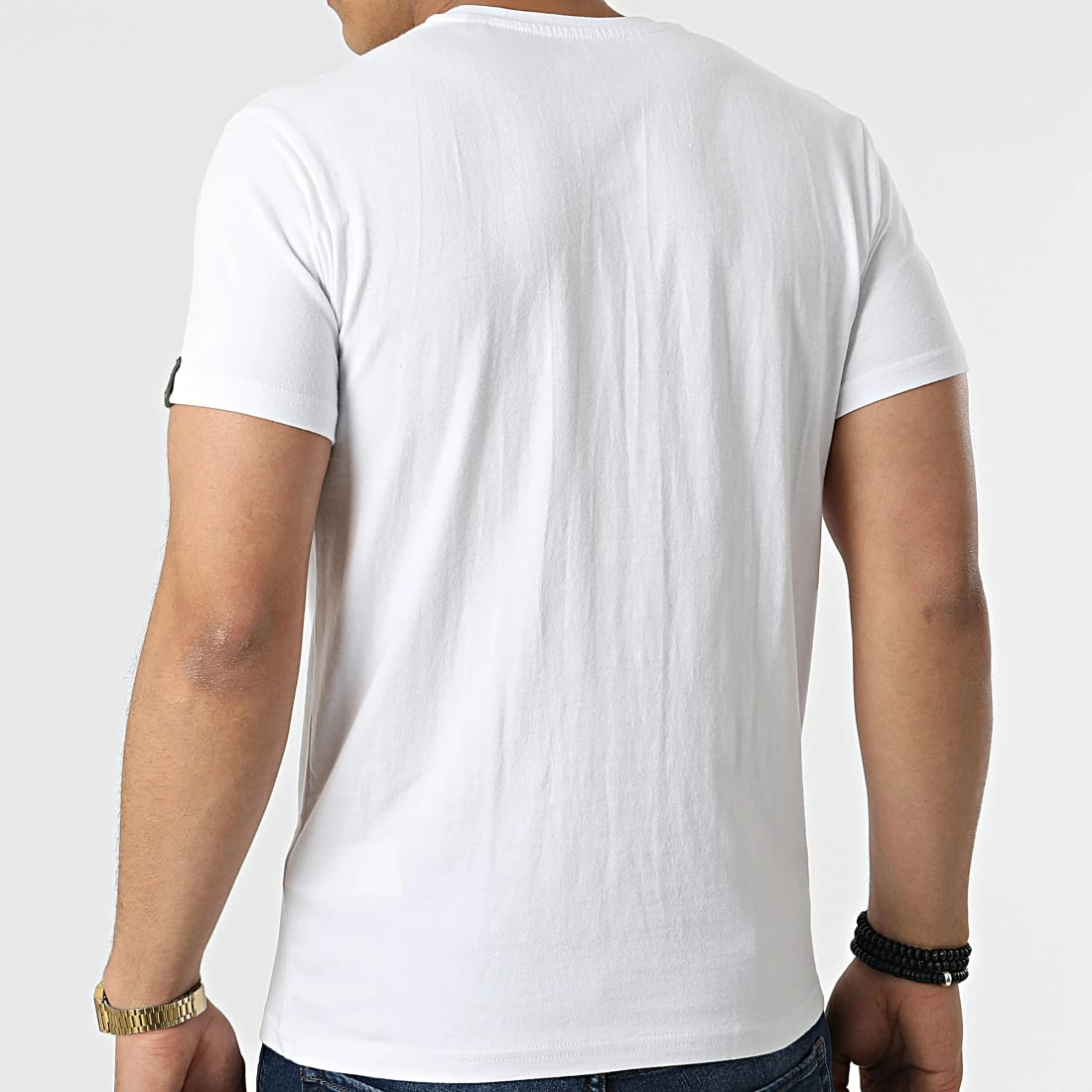 Meilleure vente 😉 Lot De 2 Tee 👕 Shirts Logo 2 Blanc Bleu Marine de Schott NYC 🥰 7 Meilleure vente 😉 Lot De 2 Tee 👕 Shirts Logo 2 Blanc Bleu Marine de Schott NYC 🥰 – Image 5