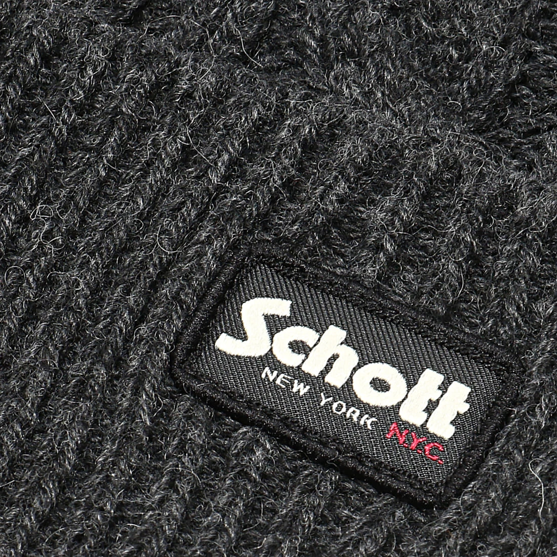 Bon marché 😍 Bonnet Bruce Gris Anthracite Chiné de Schott NYC ⌛ 4 Bon marché 😍 Bonnet Bruce Gris Anthracite Chiné de Schott NYC ⌛ – Image 2