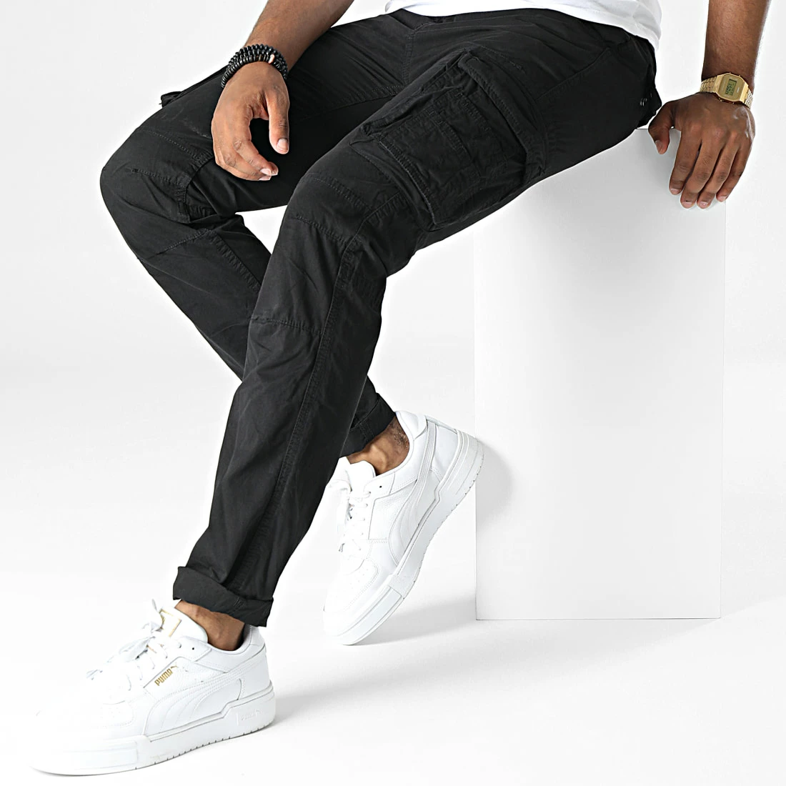 Tout neuf 😀 Pantalon Cargo Ranger 70 Noir de Schott NYC ✔️ 4 Tout neuf 😀 Pantalon Cargo Ranger 70 Noir de Schott NYC ✔️ – Image 3