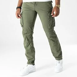 Vente flash 😉 Pantalon Cargo Ranger 70 Vert Kaki de Schott NYC 👍