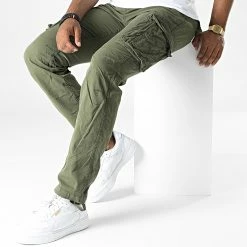 Vente flash 😉 Pantalon Cargo Ranger 70 Vert Kaki de Schott NYC 👍 -Schott NYC Soldes schott nyc 327242 TRRANGER70 OLIVE 20220712T160355 03