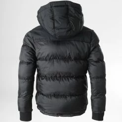 Tout neuf 🥰 Doudoune Capuche Enfant Utah 2B Noir de Schott NYC 🔔 -Schott NYC Soldes schott nyc 327289 UTAH2B BLACK 20220719T150945 04