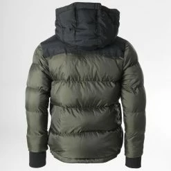 Meilleure affaire 😉 Doudoune Capuche Enfant Utah 2B Vert Kaki de Schott NYC 😉 -Schott NYC Soldes schott nyc 327290 UTAH2B KAKI 20220719T151052 04