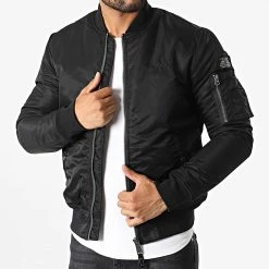 Offres ⭐ Veste Bomber Air Forcers Noir de Schott NYC 🤩