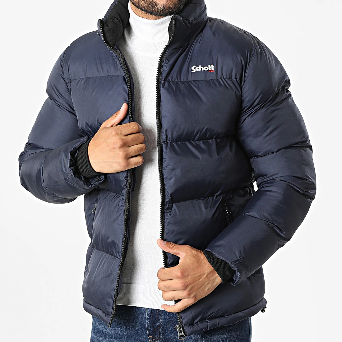 Meilleure affaire 😀 Doudoune Idaho Bleu Marine de Schott NYC ⭐ 3 Meilleure affaire 😀 Doudoune Idaho Bleu Marine de Schott NYC ⭐
