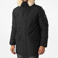 De gros 🥰 Parka Fourrure Nelson 20 Noir de Schott NYC ❤️ -Schott NYC Soldes schott nyc 332279 NELSON20 BLACK 20220812T143022 03