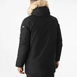 De gros 🥰 Parka Fourrure Nelson 20 Noir de Schott NYC ❤️ -Schott NYC Soldes schott nyc 332279 NELSON20 BLACK 20220812T143023 04