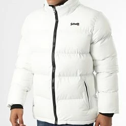 De gros 😍 Doudoune Capuche Idaho Blanc de Schott NYC 🎉 -Schott NYC Soldes schott nyc 335246 IDAHO WHITE 20220906T160841 03