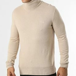 Acheter 👍 Pull Col Roulé PLBEAL4 Beige de Schott NYC 🔥