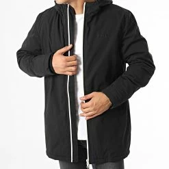Meilleure vente 👏 Veste Zippée Capuche Bluster Noir de Schott NYC 🔔