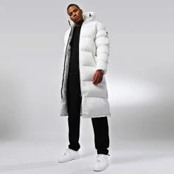 Bon marché 🔔 Doudoune Longue Capuche 2190MAX Blanc de Schott NYC 😀 -Schott NYC Soldes schott nyc 340806 2190MAX WHITE 20221019T111446 06