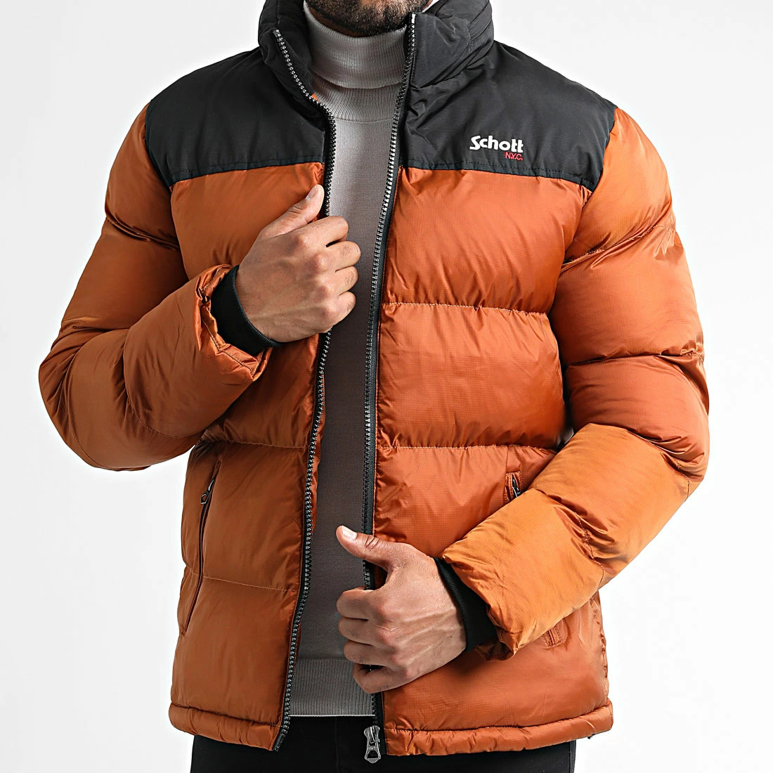 Meilleure affaire 🎁 Doudoune Capuche Utah Orange de Schott NYC 😉 3 Meilleure affaire 🎁 Doudoune Capuche Utah Orange de Schott NYC 😉