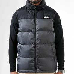 Bon marché 😀 Doudoune Capuche Sans Manches Utahv Gris Anthracite de Schott NYC 🔥 -Schott NYC Soldes schott nyc 340848 UTAHV ANTHRACITE 20220929T161713 03