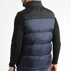 Budget 🎁 Doudoune Capuche Sans Manches Utahv Bleu Marine de Schott NYC 🧨 -Schott NYC Soldes schott nyc 340852 UTAHV NAVY 20221005T085400 04