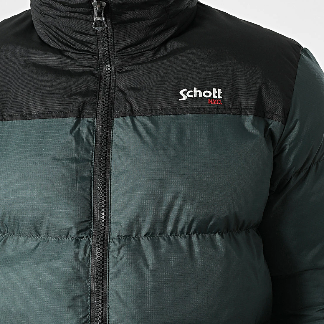Acheter 😀 Doudoune Utah Vert Foncé de Schott NYC ✨ 4 Acheter 😀 Doudoune Utah Vert Foncé de Schott NYC ✨ – Image 2