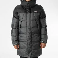 Sortie 🧨 Doudoune Capuche Longue Ontario Gris Anthracite Noir de Schott NYC 🧨