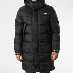 De gros 🥰 Doudoune Capuche Longue Ontario Noir de Schott NYC 😀