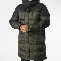 Bon marché 👍 Doudoune Capuche Longue Ontario Vert Kaki Noir de Schott NYC 😍 -Schott NYC Soldes schott nyc 342927 ONTARIO BLACK KHAKI 20221010T155827 03