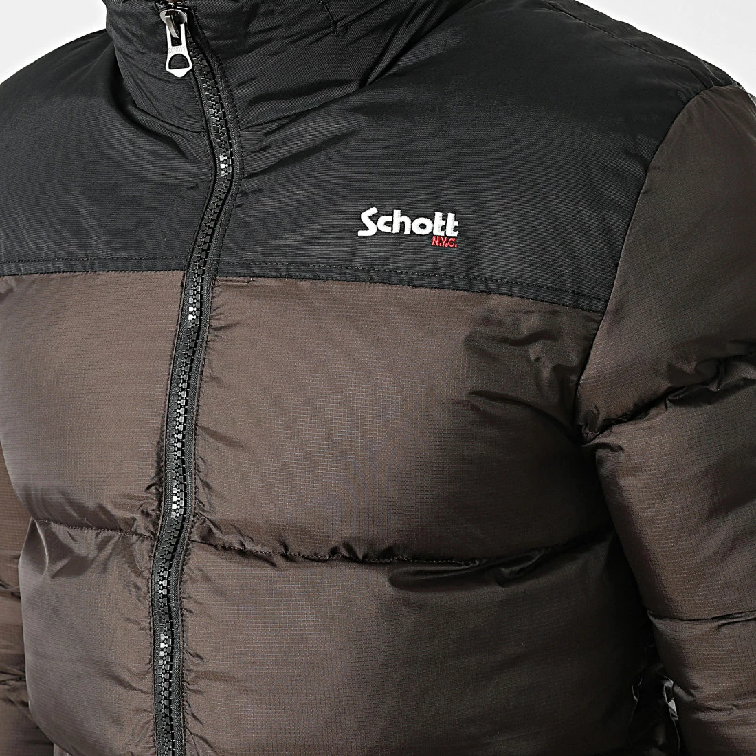 Remise 🔥 Doudoune Utah Marron de Schott NYC 🤩 4 Remise 🔥 Doudoune Utah Marron de Schott NYC 🤩 – Image 2