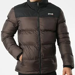 Remise 🔥 Doudoune Utah Marron de Schott NYC 🤩 8 Remise 🔥 Doudoune Utah Marron de Schott NYC 🤩 -Schott NYC Soldes schott nyc 342929 UTAH DARK BROWN 20221010T155947 03