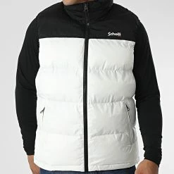 Meilleure vente 🎁 Doudoune Sans Manches Utah Blanc de Schott NYC 😍 -Schott NYC Soldes schott nyc 342930 UTAHV WHITE 20221010T160139 03