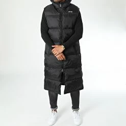 Promo 🌟 Doudoune Capuche Sans Manches Longue 2190Max Noir de Schott NYC 🛒 -Schott NYC Soldes schott nyc 343619 2190MAXV BLACK 20221013T151346 03