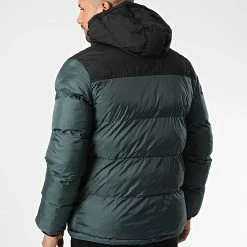 Bon marché ❤️ Doudoune Capuche Utah 2 Vert de Schott NYC 💯 -Schott NYC Soldes schott nyc 344475 UTAH2 FOREST 20221021T155518 04