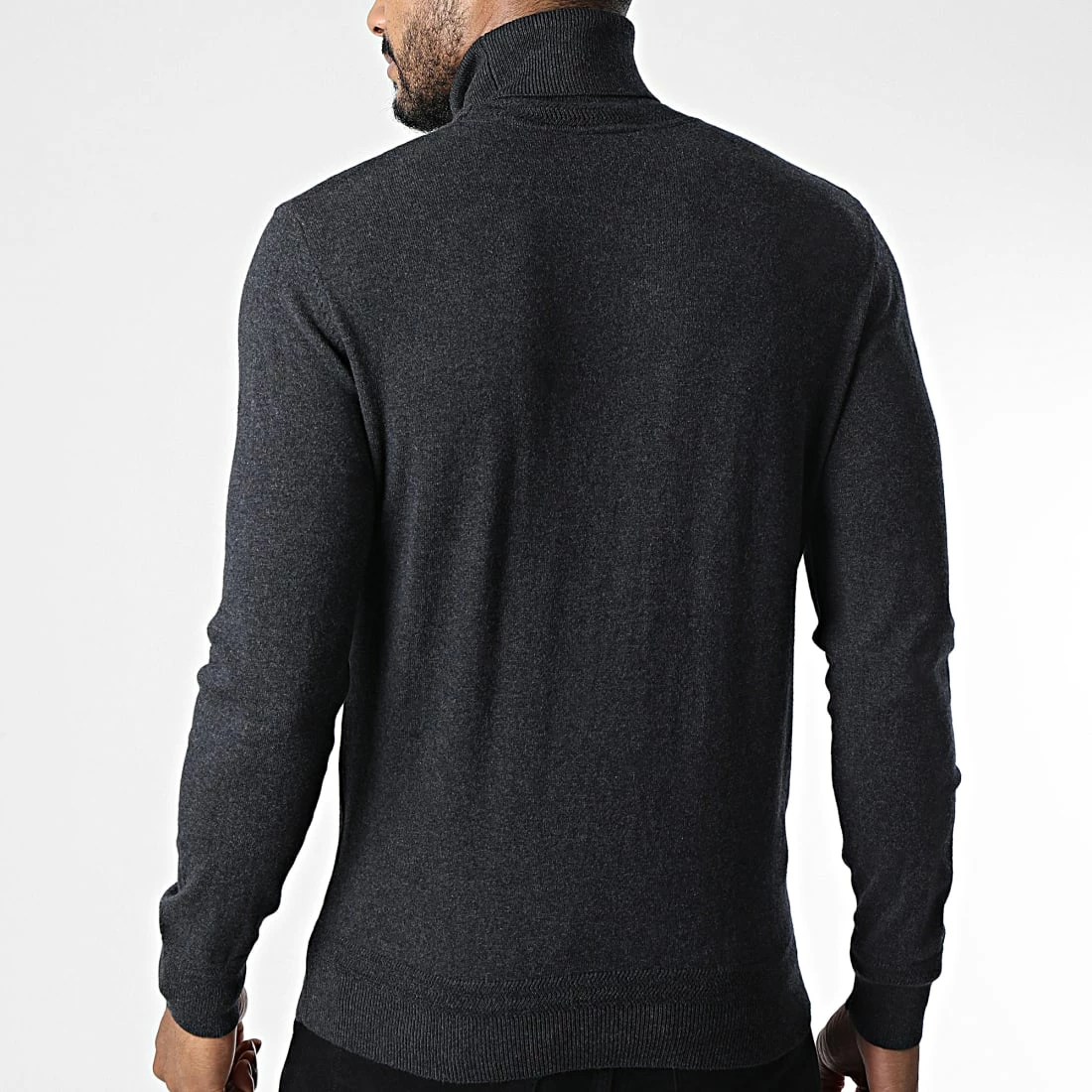 Le moins cher 🎁 Pull Col Roulé PLBEAL4 Gris Anthracite Chiné de Schott NYC ⭐ 6 Le moins cher 🎁 Pull Col Roulé PLBEAL4 Gris Anthracite Chiné de Schott NYC ⭐ – Image 4