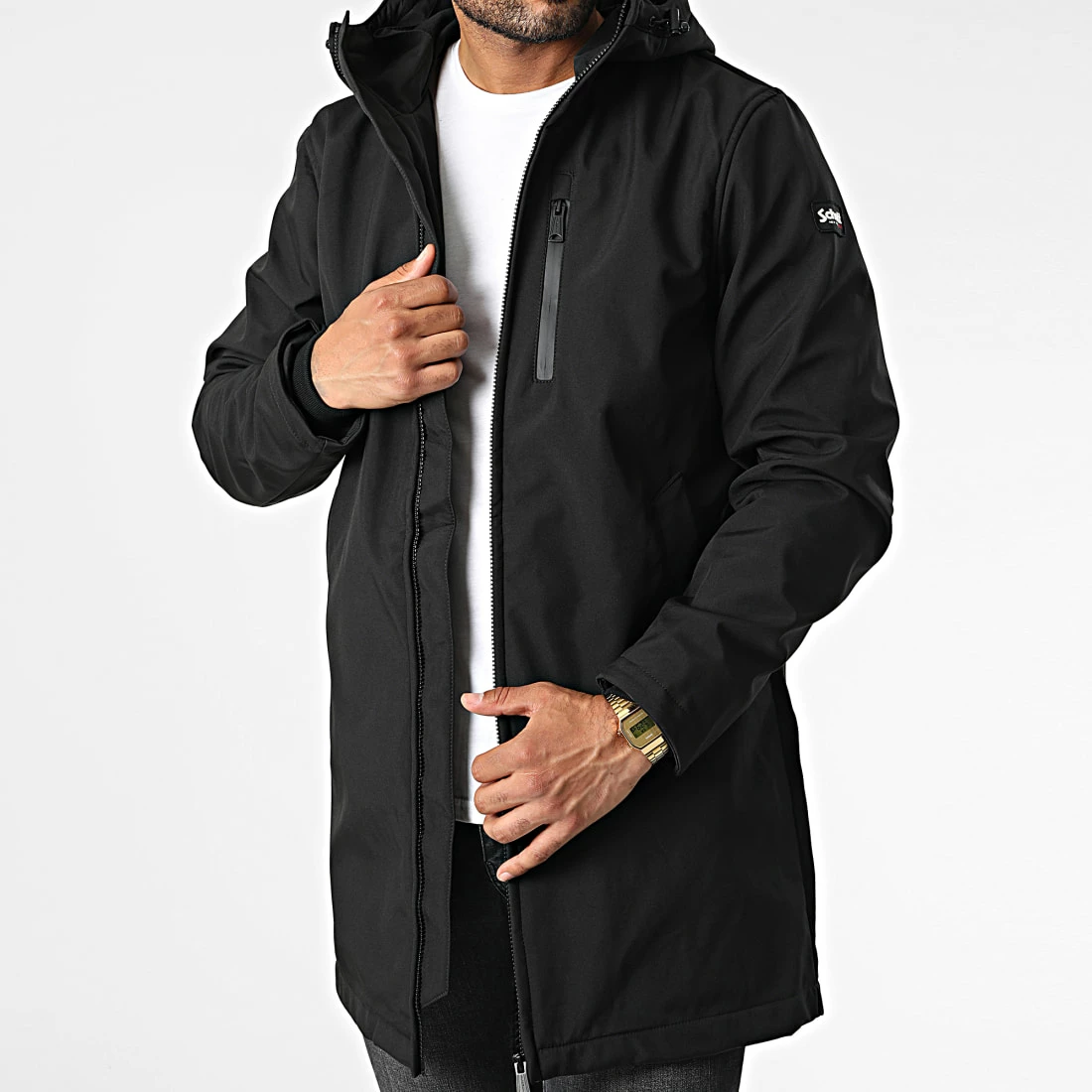 Promo ❤️ Parka Capuche Kalvin Noir de Schott NYC 👏 3 Promo ❤️ Parka Capuche Kalvin Noir de Schott NYC 👏