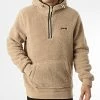 Offres 🥰 Sweat Capuche Col Zippé Fourrure Mouton Swandric Beige de Schott NYC ⌛