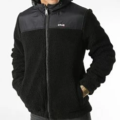 Top 10 ✨ Veste Zippée Capuche Fourrure Mouton Sward 2 Noir de Schott NYC 🛒 -Schott NYC Soldes schott nyc 345311 SWWARD2 BLACK 20221024T154121 03